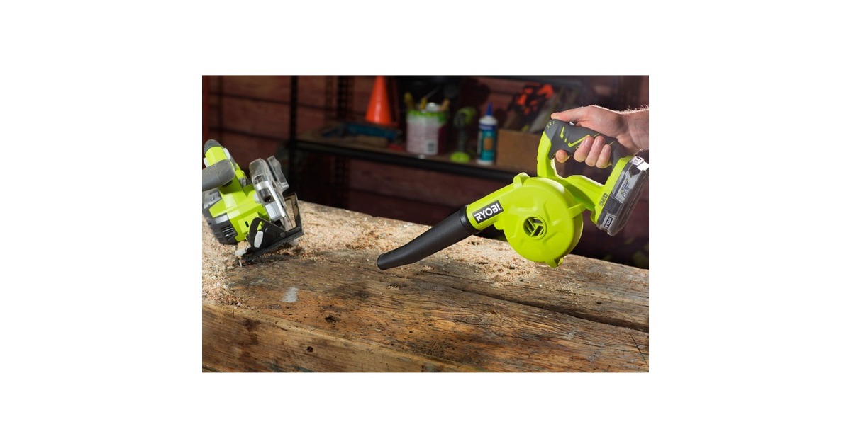 Ryobi ONE+ Akku-Gebläse R18TB-0, 18Volt(grün/schwarz, ohne Akku und Ladegerät)