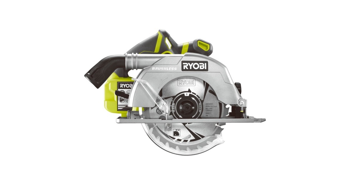 Ryobi ONE+ Akku-Handkreissäge R18CS7-0, 18Volt(grün/schwarz, ohne Akku und Ladegerät)
