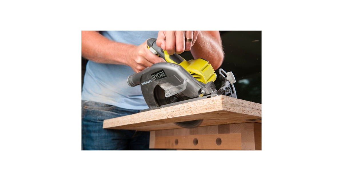 Ryobi ONE+ Akku-Handkreissäge R18CS7-0, 18Volt(grün/schwarz, ohne Akku und Ladegerät)