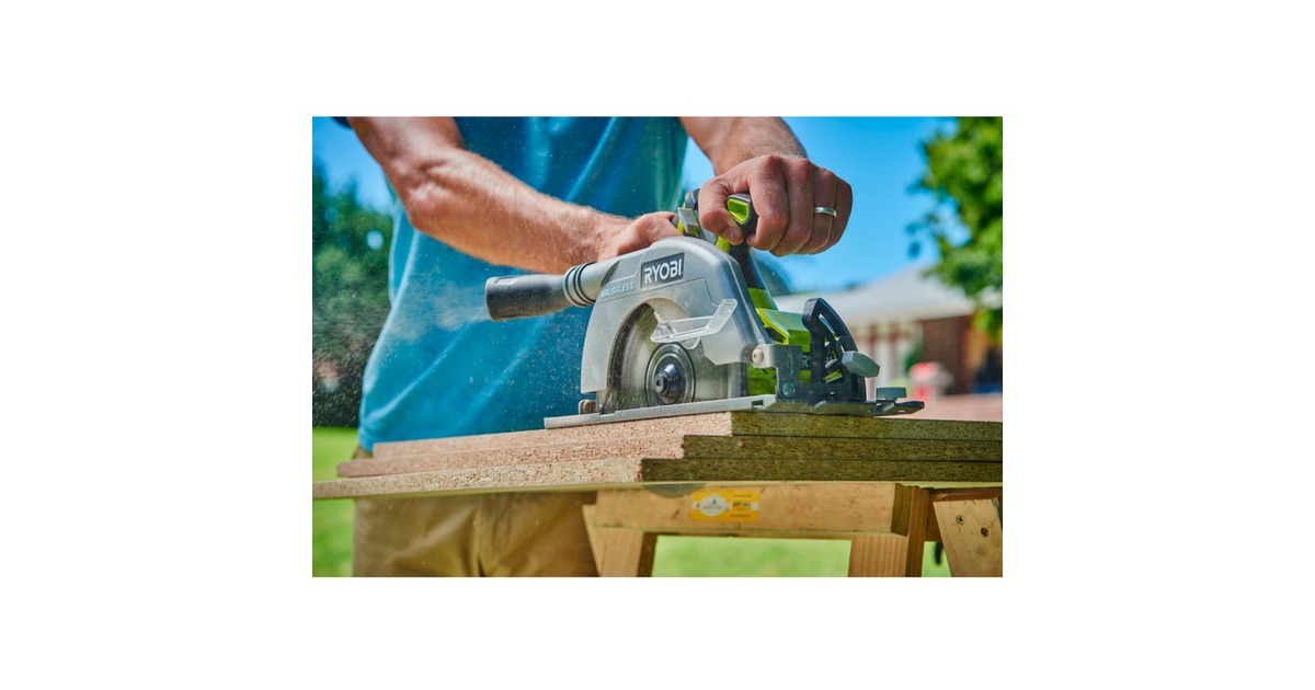 Ryobi ONE+ Akku-Handkreissäge R18CS7-0, 18Volt(grün/schwarz, ohne Akku und Ladegerät)