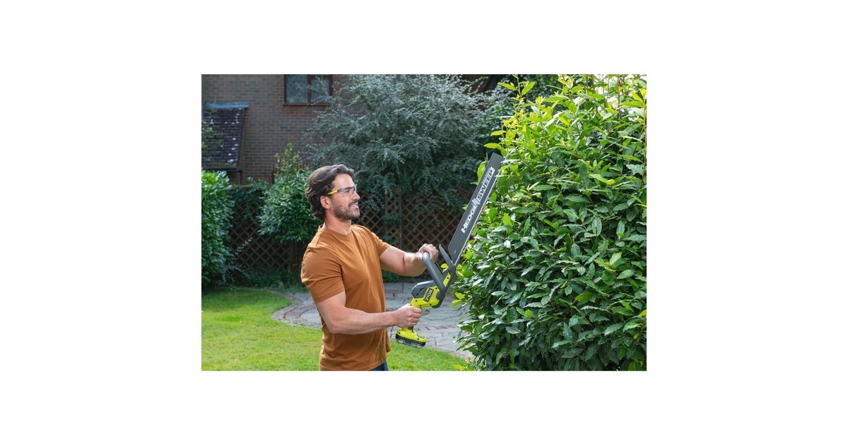 Ryobi ONE+ Akku-Heckenschere RY18HT45A-120, 18Volt(grün/schwarz, Li-Ionen Akku 2,0Ah)
