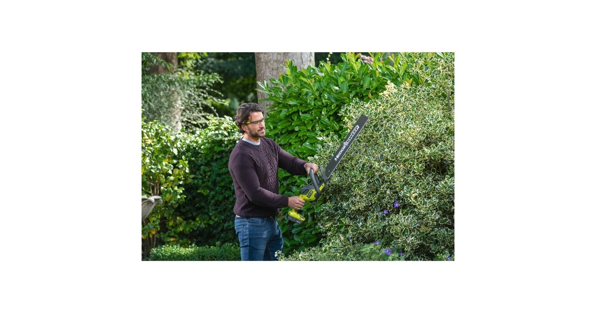 Ryobi ONE+ Akku-Heckenschere RY18HT50A-125, 18Volt(grün/schwarz, Li-Ionen Akku 2,5Ah)