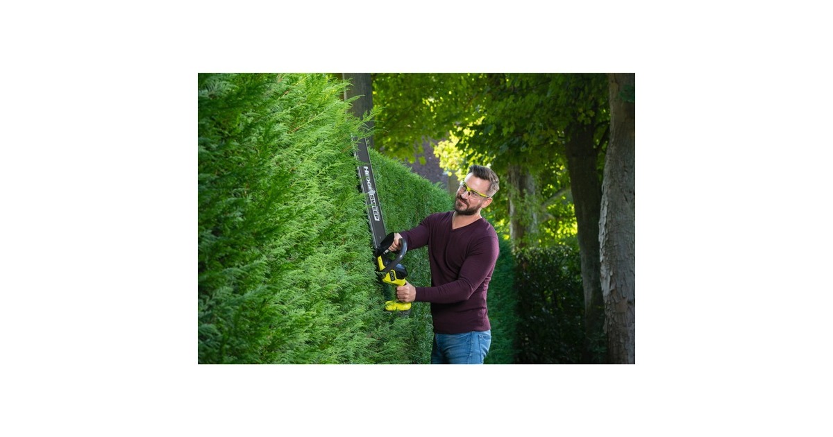 Ryobi ONE+ Akku-Heckenschere RY18HT55A-120, 18Volt(grün/schwarz, Li-Ionen Akku 2,0Ah)