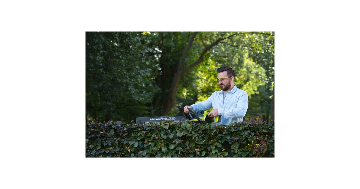Ryobi ONE+ Akku-Heckenschere RY18HT55A-120, 18Volt(grün/schwarz, Li-Ionen Akku 2,0Ah)