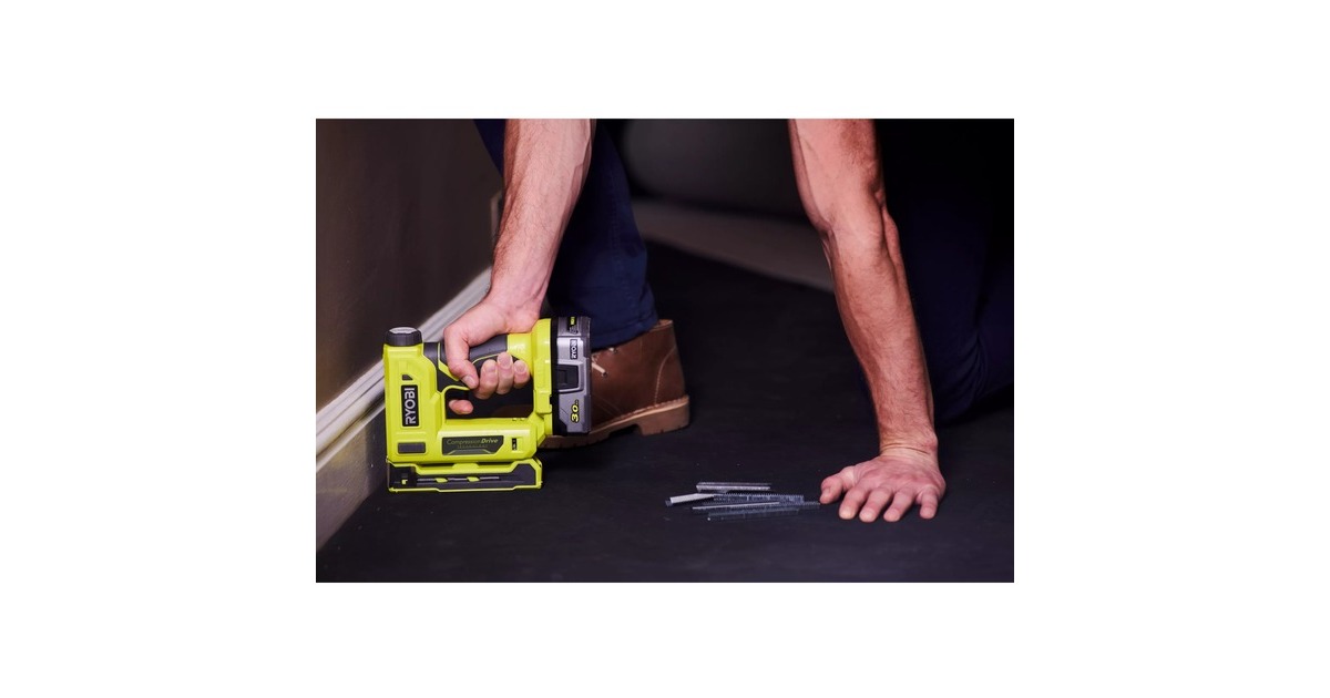 Ryobi ONE+ Akku-Hefter R18ST50-0, 18Volt, Elektrotacker(grün/schwarz, ohne Akku und Ladegerät)