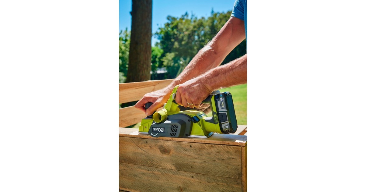Ryobi ONE+ Akku-Hobel R18PL-0, 18Volt, Elektrohobel(grün/schwarz, ohne Akku und Ladegerät)