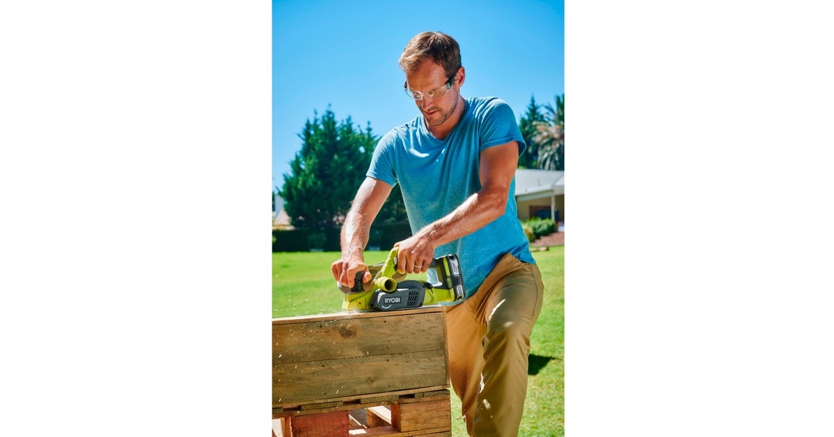 Ryobi ONE+ Akku-Hobel R18PL-0, 18Volt, Elektrohobel(grün/schwarz, ohne Akku und Ladegerät)