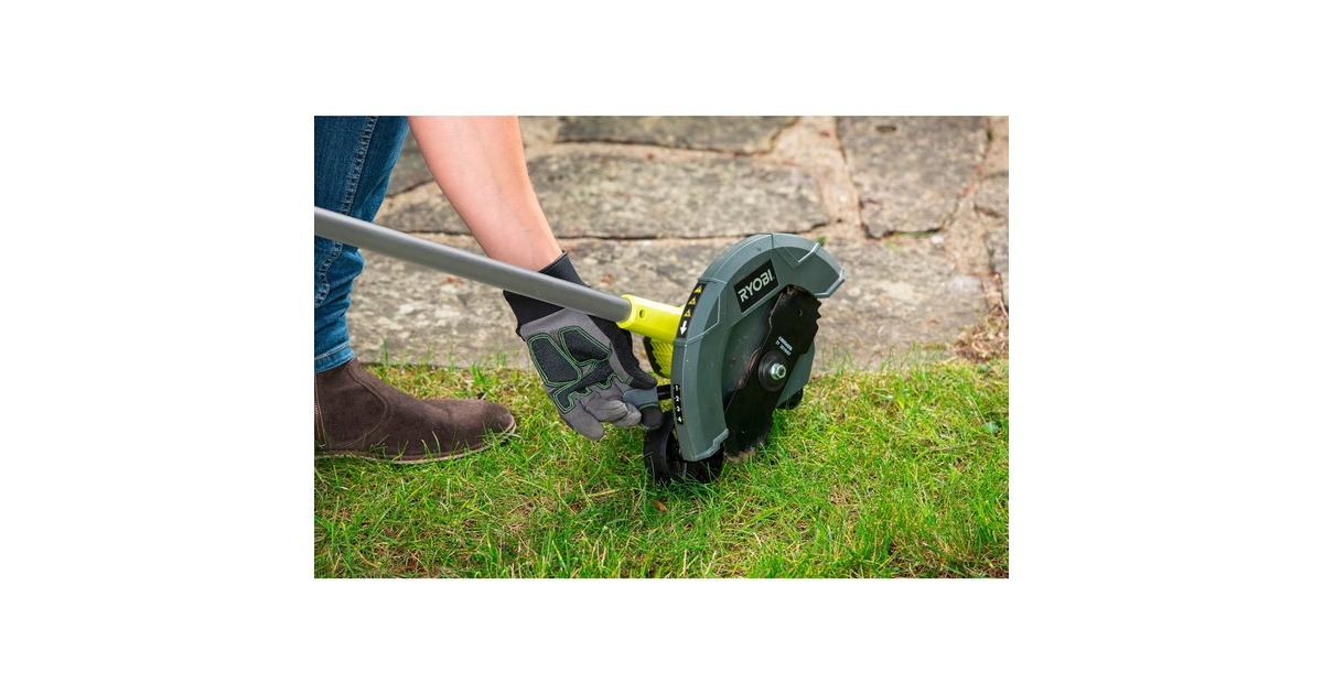 Ryobi ONE+ Akku-Kantenschneider RY18EGA-0, 18Volt, Rasentrimmer(grün/schwarz, ohne Akku und Ladegerät)