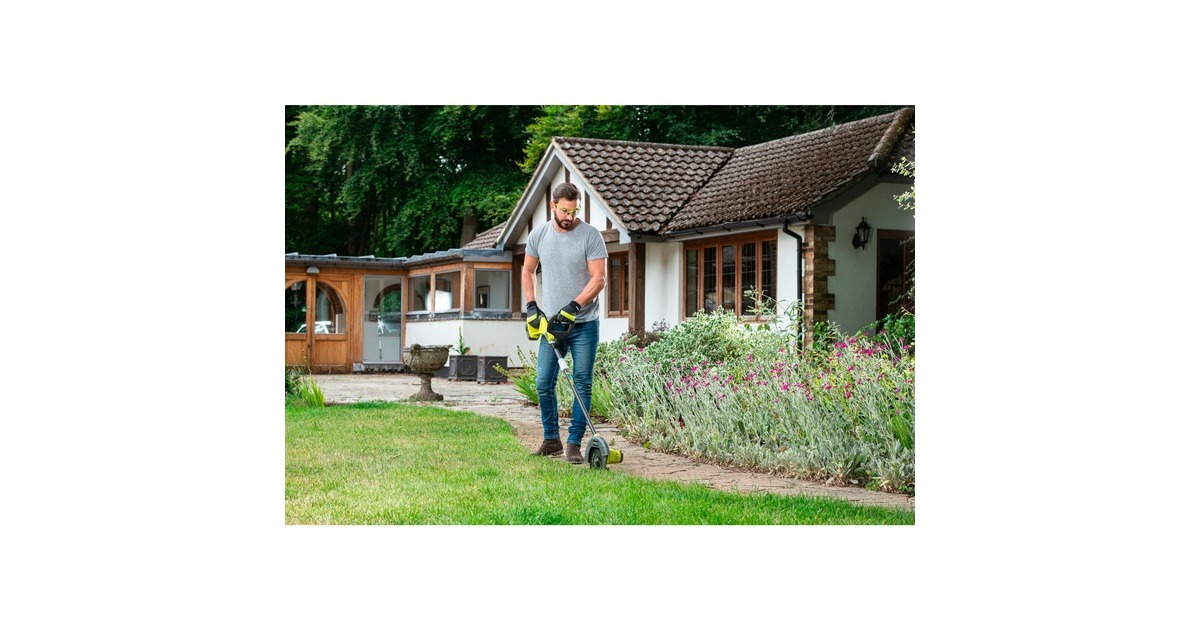 Ryobi ONE+ Akku-Kantenschneider RY18EGA-0, 18Volt, Rasentrimmer(grün/schwarz, ohne Akku und Ladegerät)