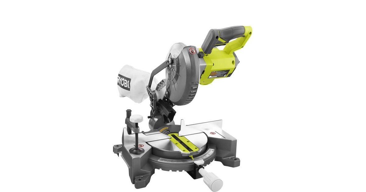 Ryobi ONE+ Akku-Kapp-und Gehrungssäge EMS190DCL, 18Volt(grün/schwarz, ohne Akku und Ladegerät) Ryobi ONE+ Akku-Kapp-und Gehrungssäge EMS190DCL, 18Volt(grün/schwarz, ohne Akku und Ladegerät)