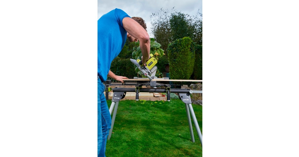 Ryobi ONE+ Akku-Kapp-und Gehrungssäge R18MS216-0, 18Volt(grün/schwarz, ohne Akku und Ladegerät)