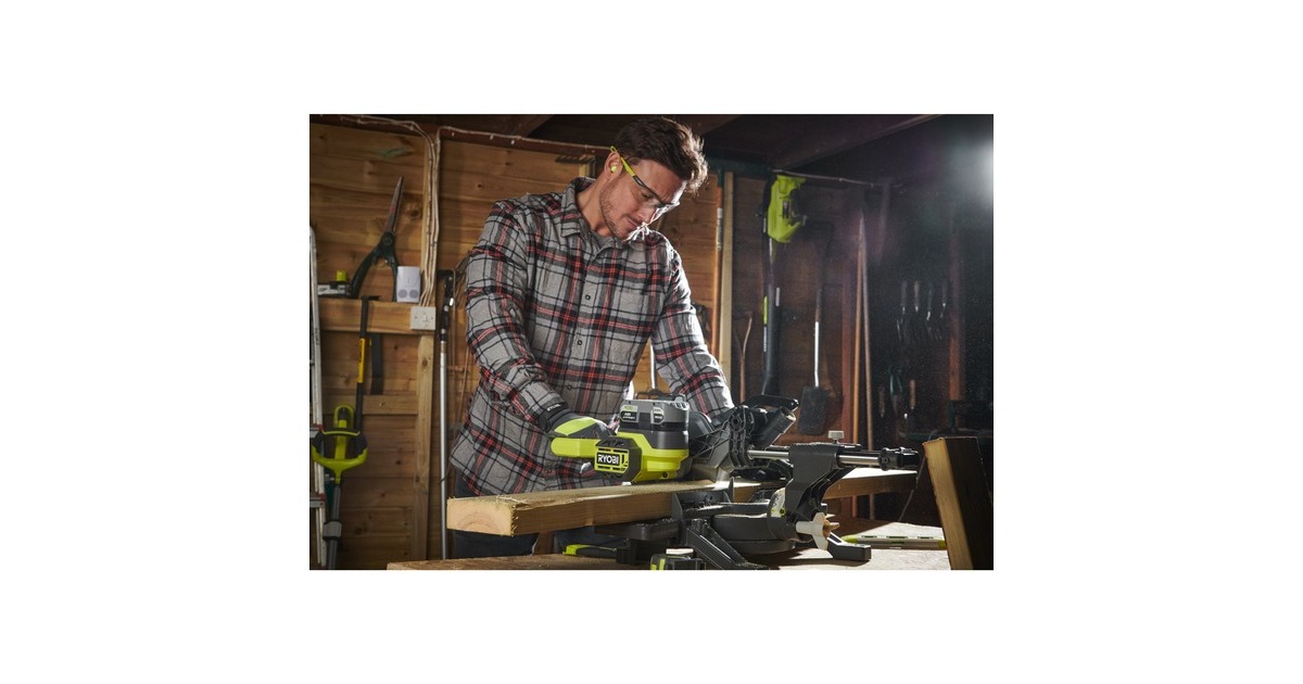 Ryobi ONE+ Akku-Kapp-und Gehrungssäge RMS18190-0, 18Volt(grün/schwarz, ohne Akku und Ladegerät)