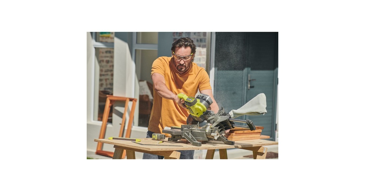 Ryobi ONE+ Akku-Kapp-und Gehrungssäge RMS18190-0, 18Volt(grün/schwarz, ohne Akku und Ladegerät)