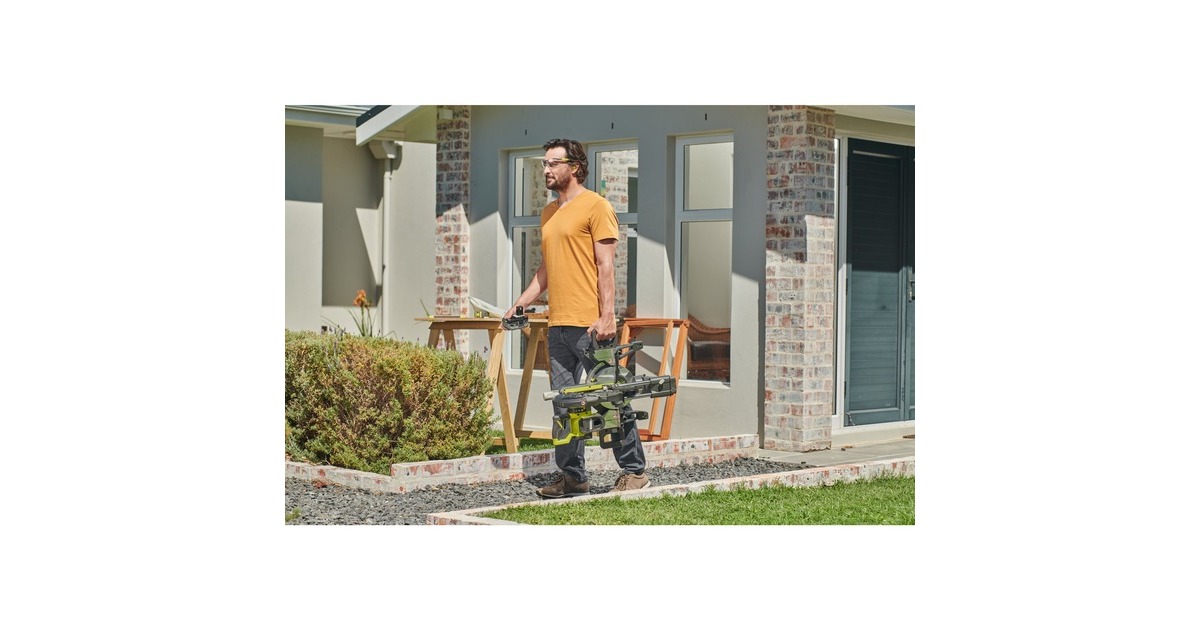 Ryobi ONE+ Akku-Kapp-und Gehrungssäge RMS18190-0, 18Volt(grün/schwarz, ohne Akku und Ladegerät)