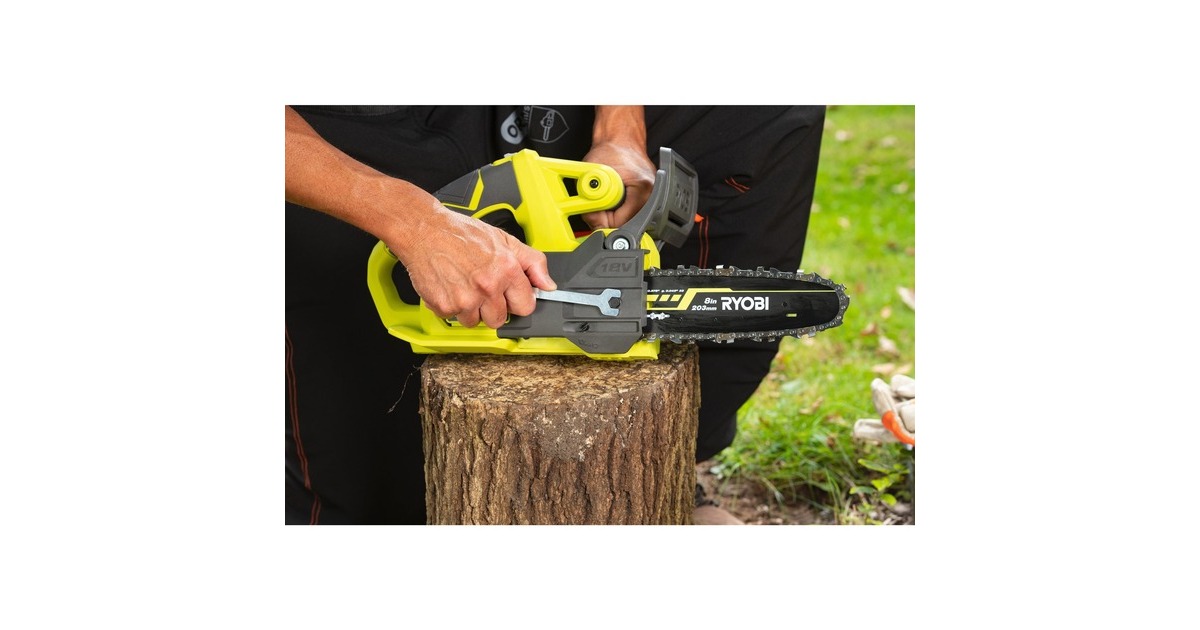 Ryobi ONE+ Akku-Kettensäge RY18CS20A-0, 18Volt(grün/schwarz, ohne Akku und Ladegerät)