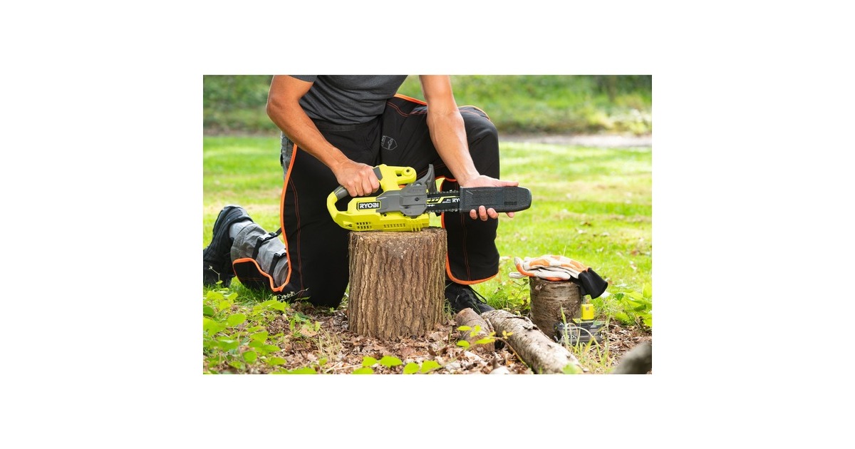 Ryobi ONE+ Akku-Kettensäge RY18CS20A-0, 18Volt(grün/schwarz, ohne Akku und Ladegerät)
