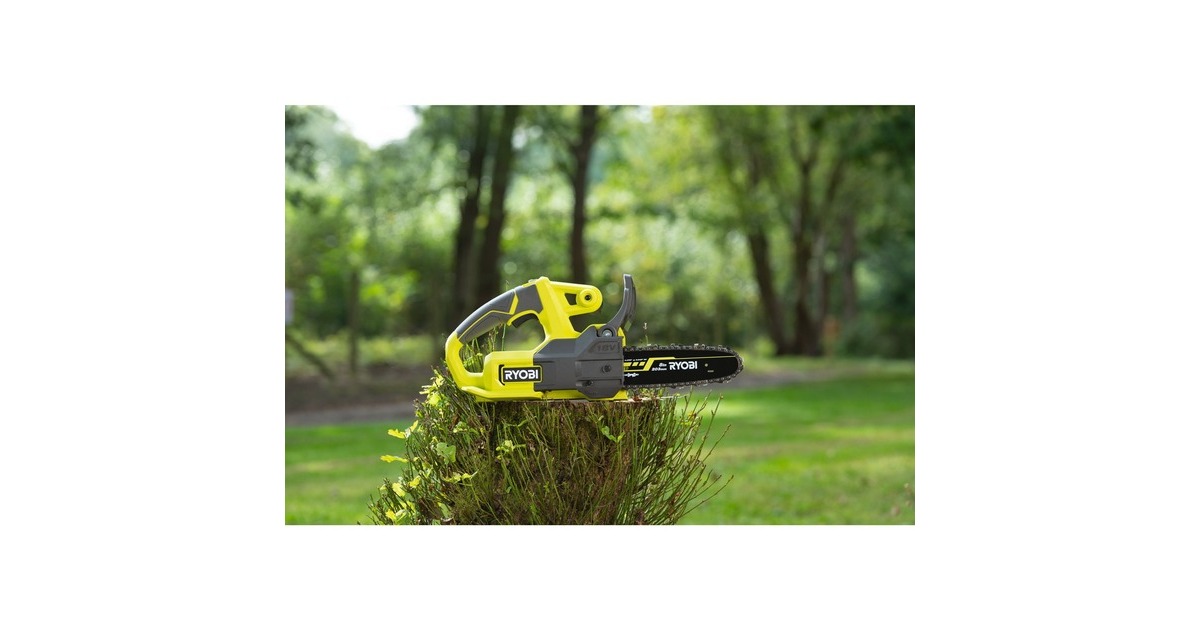 Ryobi ONE+ Akku-Kettensäge RY18CS20A-0, 18Volt(grün/schwarz, ohne Akku und Ladegerät)