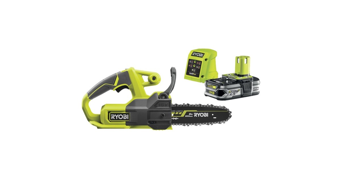 Ryobi ONE+ Akku-Kettensäge RY18CS20A-125, 18Volt(grün/schwarz, Li-Ionen Akku 2,5Ah) Ryobi ONE+ Akku-Kettensäge RY18CS20A-125, 18Volt(grün/schwarz, Li-Ionen Akku 2,5Ah)