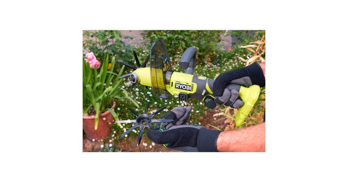 Ryobi ONE+ Akku-Kompakt-Kultivator RY18HCA-0, 18Volt(grün/schwarz, ohne Akku und Ladegerät)