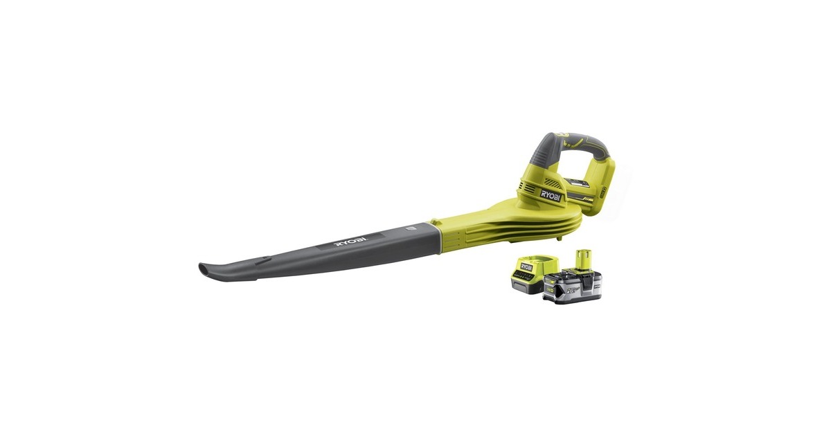 Ryobi ONE+ Akku-Laubgebläse RBL1820S40F, 18Volt(grün/schwarz, ohne Akku und Ladegerät)