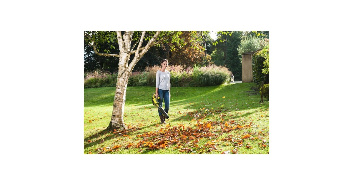 Ryobi ONE+ Akku-Laubgebläse RBL18JB40F, 18Volt(grün/schwarz, Li-Ionen Akku 4,0Ah)