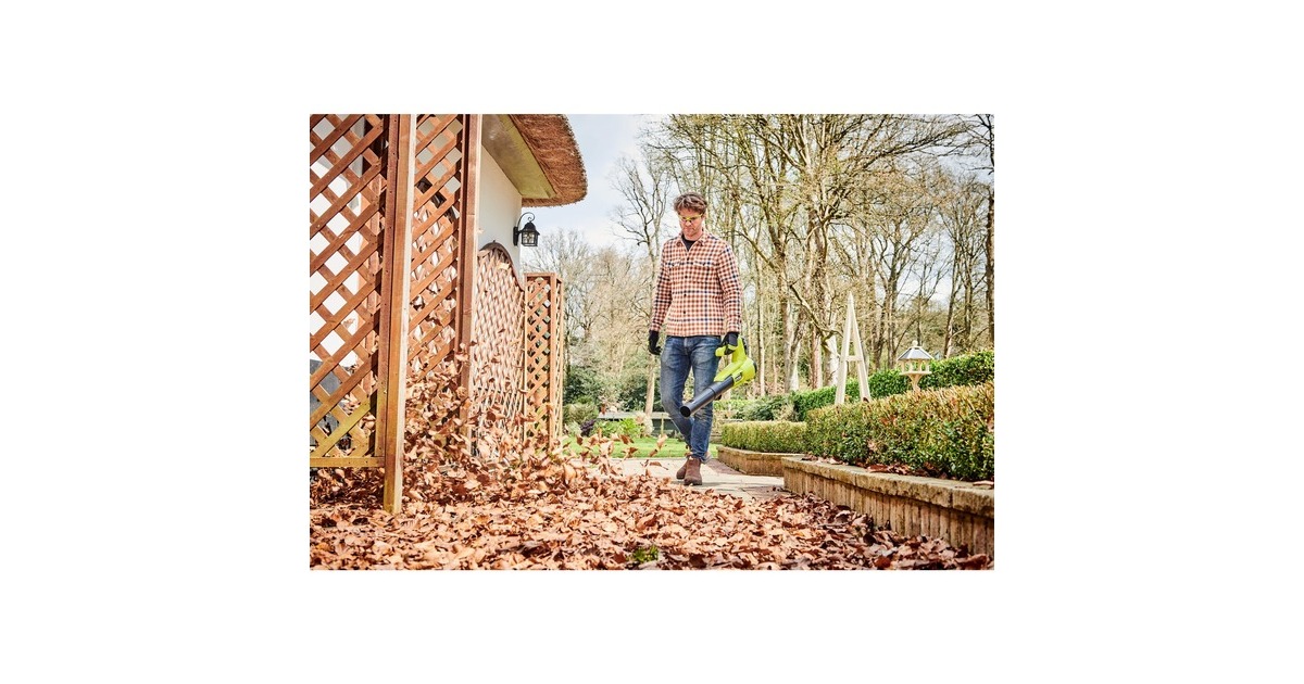 Ryobi ONE+ Akku-Laubgebläse RY18BLA-0, 18Volt(grün/schwarz, ohne Akku und Ladegerät)