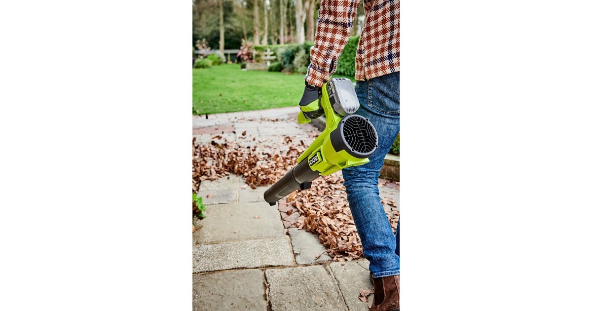 Ryobi ONE+ Akku-Laubgebläse RY18BLA-0, 18Volt(grün/schwarz, ohne Akku und Ladegerät)