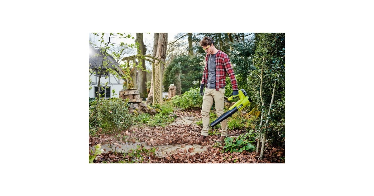 Ryobi ONE+ Akku-Laubgebläse RY18BLA-140, 18Volt(grün/schwarz, Li-Ionen Akku 4,0Ah)