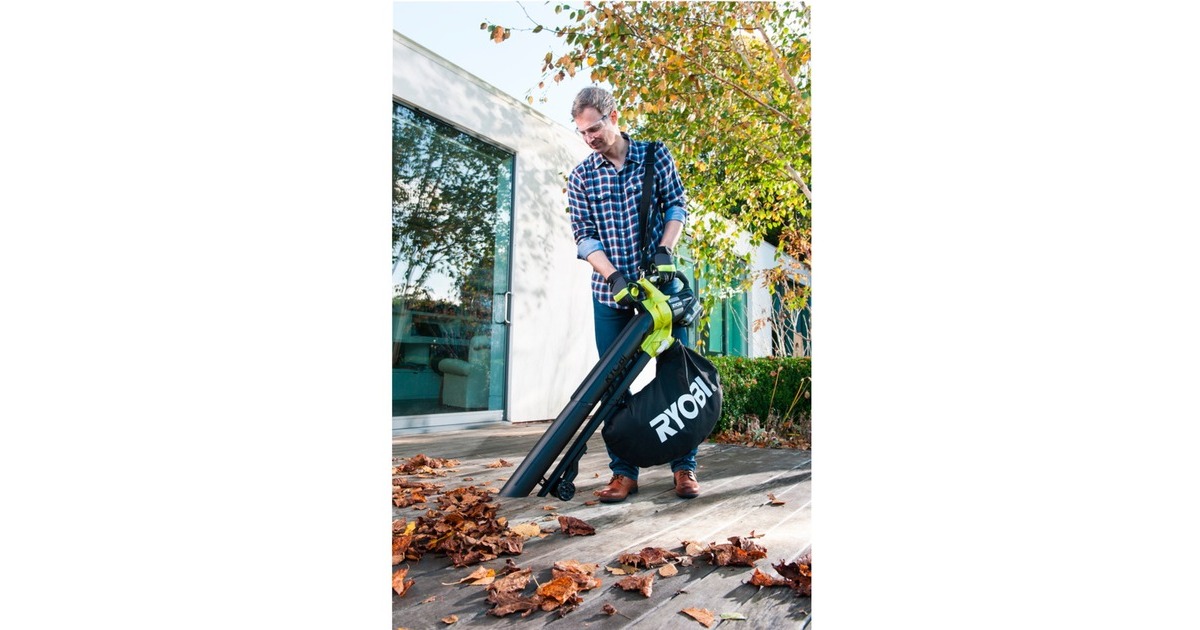 Ryobi ONE+ Akku-Laubsauger OBV18, 18 Volt, Laubsauger/Laubbläser(grün/schwarz, ohne Akku und Ladegerät)