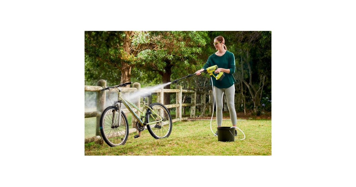 Ryobi ONE+ Akku-Mitteldruckreiniger RY18PW22A-125, 18Volt(grün/schwarz, Li-Ion Akku 2,5Ah)