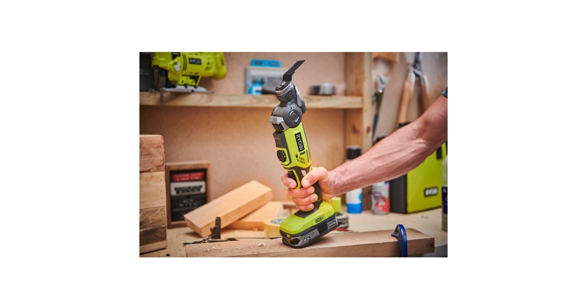 Ryobi ONE+ Akku-Multitool R18MT-0, 18Volt, Multifunktions-Werkzeug(grün/schwarz, ohne Akku und Ladegerät)