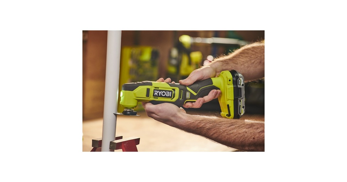 Ryobi ONE+ Akku-Multitool RMT18-0, 18Volt, Multifunktions-Werkzeug(grün/schwarz, ohne Akku und Ladegerät)