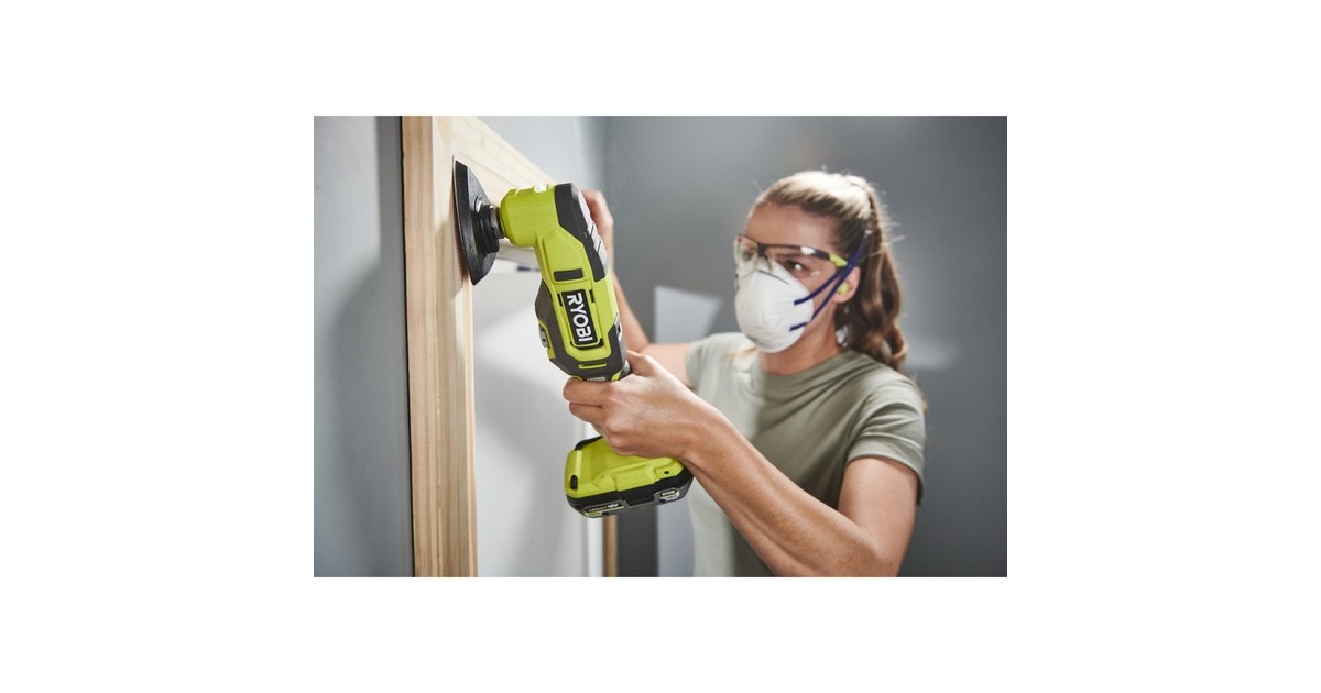 Ryobi ONE+ Akku-Multitool RMT18-0, 18Volt, Multifunktions-Werkzeug(grün/schwarz, ohne Akku und Ladegerät)