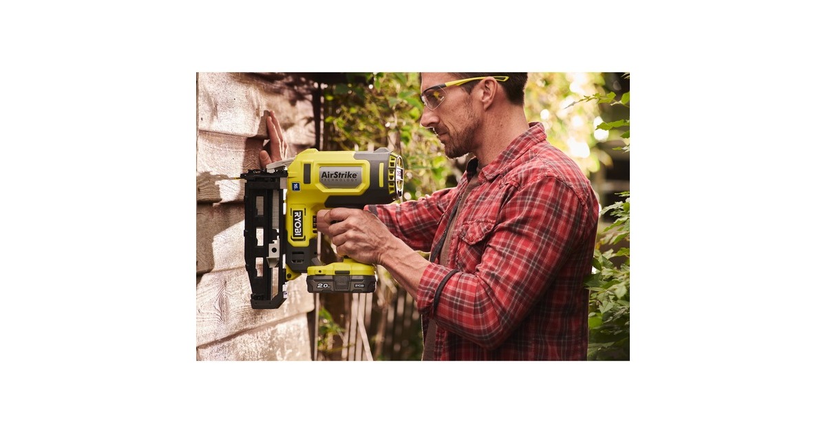 Ryobi ONE+ Akku-Nagler R16GN18-0, 18Volt(grün/schwarz, ohne Akku und Ladegerät)