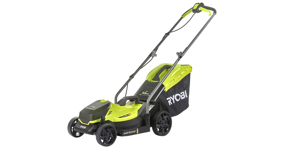 Ryobi ONE+ Akku-Rasenmäher RLM18X33B40, 18Volt(grün/schwarz, Li-Ionen Akku 4,0Ah)