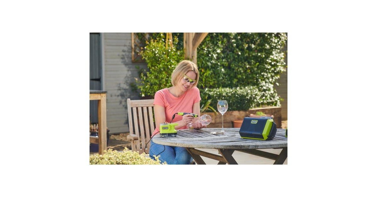 Ryobi ONE+ Akku-Rotationswerkzeug RRT18-0, 18Volt, Geradschleifer(grün/schwarz, ohne Akku und Ladegerät)