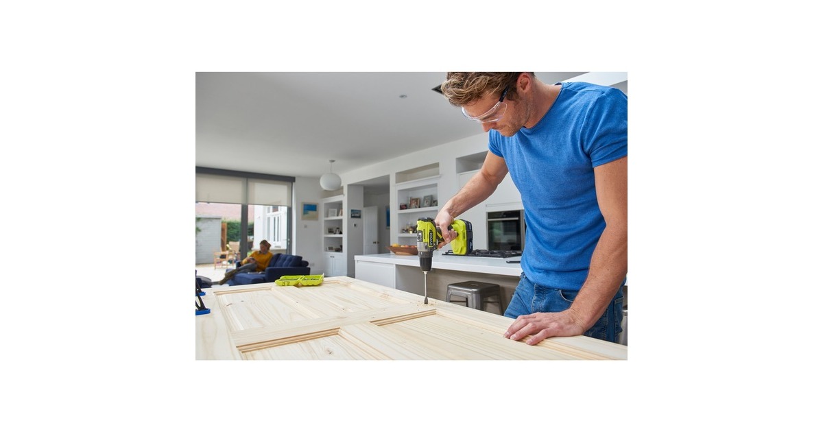 Ryobi ONE+ Akku-Schlagbohrschrauber R18PD5-220S, 18Volt(grün/schwarz, 2x Li-Ionen Akku 2,0Ah)