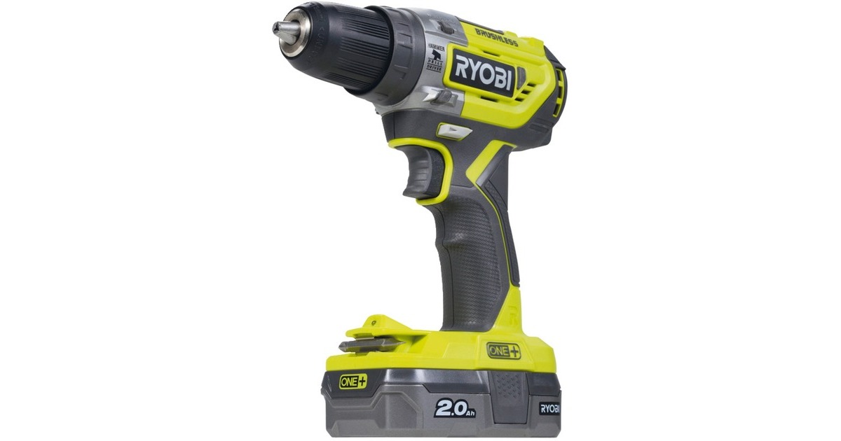 Ryobi ONE+ Akku-Schlagbohrschrauber R18PD5-220S, 18Volt(grün/schwarz, 2x Li-Ionen Akku 2,0Ah)