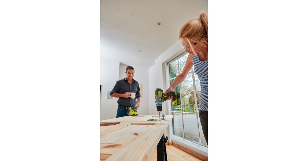 Ryobi ONE+ Akku-Schlagbohrschrauber R18PDBL-0, 18Volt(grün/schwarz, ohne Akku und Ladegerät)