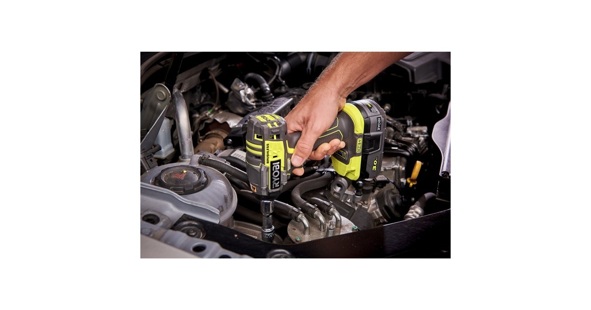 Ryobi ONE+ Akku-Schlagschrauber R18IW7-0, 18Volt(grün/schwarz, ohne Akku und Ladegerät)