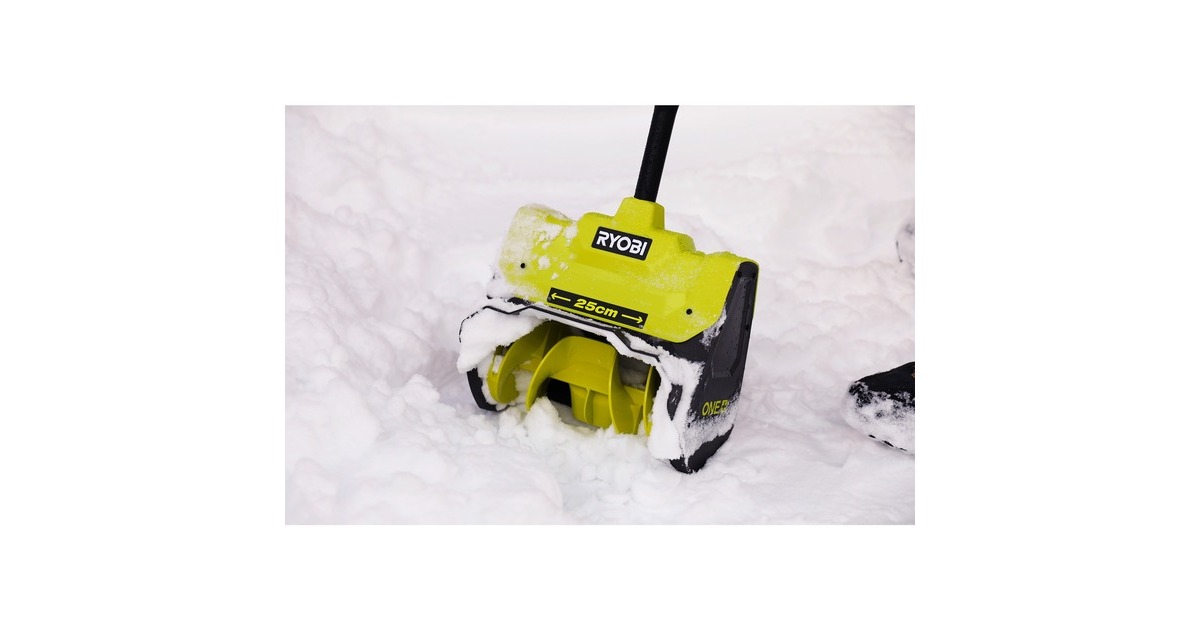 Ryobi ONE+ Akku-Schneebürste RY18ST25A-0, 18Volt, Schneefräse(grün/schwarz, ohne Akku und Ladegerät)