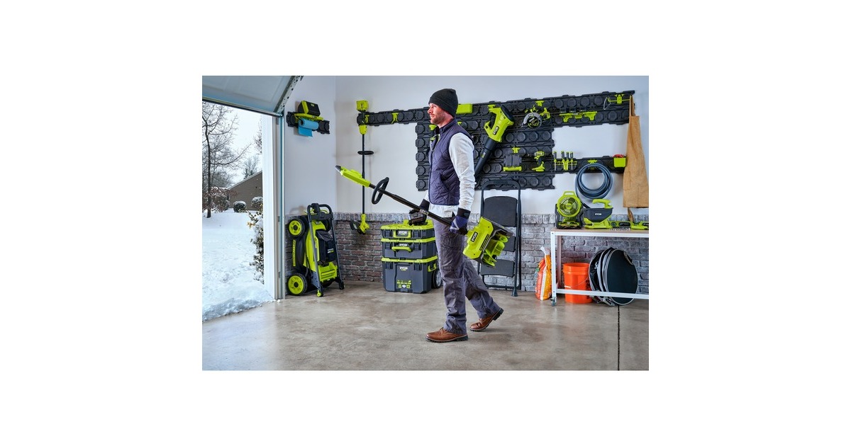 Ryobi ONE+ Akku-Schneebürste RY18ST25A-0, 18Volt, Schneefräse(grün/schwarz, ohne Akku und Ladegerät)