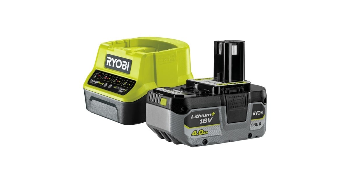 Ryobi ONE+ Akku-Schneebürste RY18ST25A-140, 18Volt, Schneefräse(grün/schwarz, Li-Ionen Akku 4,0Ah, Outlet)