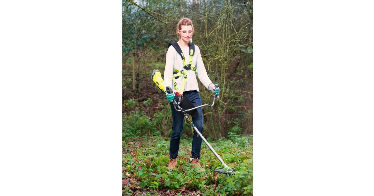 Ryobi ONE+ Akku-Sense OBC1820B, 18Volt, Motorsense(grün/schwarz, ohne Akku und Ladegerät)