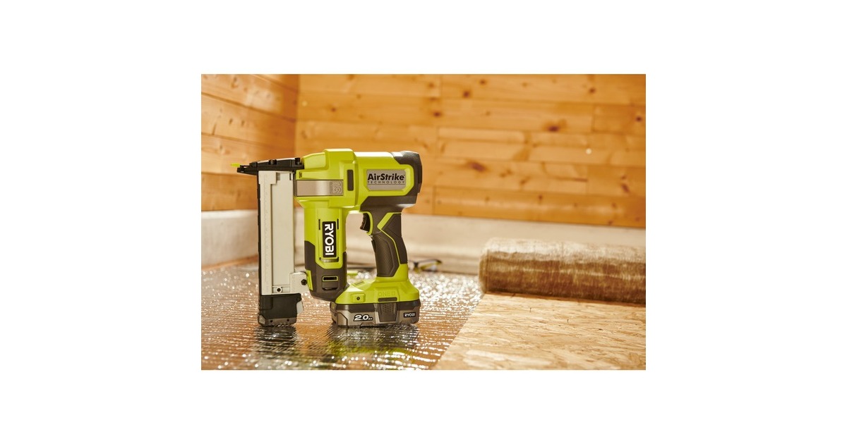 Ryobi ONE+ Akku-Tacker R18GS18-0, 18Volt, Elektrotacker(grün/schwarz, ohne Akku und Ladegerät)