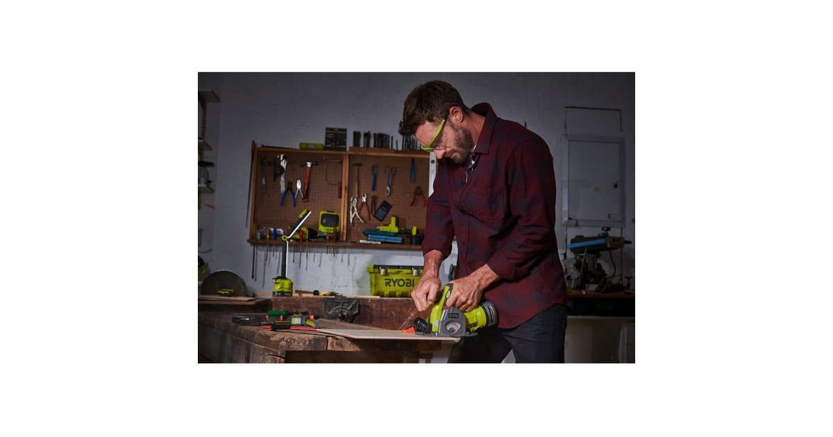 Ryobi ONE+ Akku-Tauchsäge R18MMS-0, 18Volt, Handkreissäge(grün/schwarz, ohne Akku und Ladegerät)