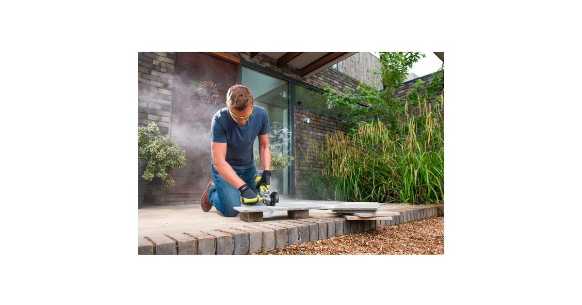 Ryobi ONE+ Akku-Winkelschleifer R18AG7- 0, 18Volt(grün/schwarz, ohne Akku und Ladegerät)