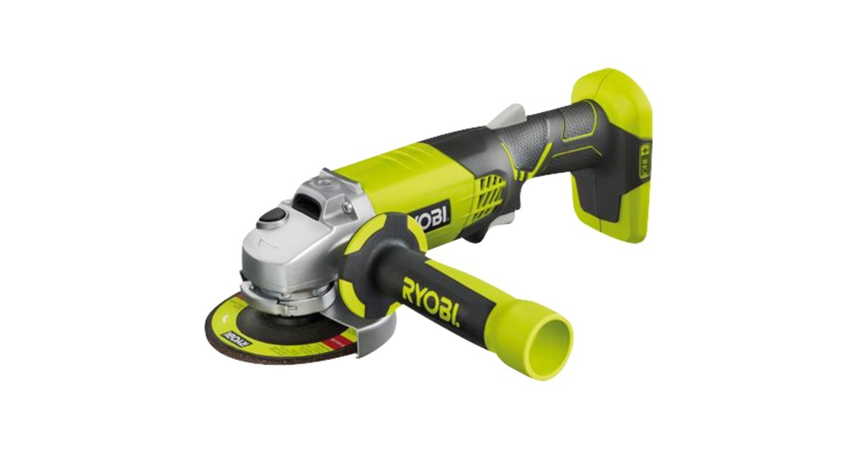 Ryobi ONE+ Akku-Winkelschleifer R18AG-0, 18Volt(grün/schwarz, ohne Akku und Ladegerät)