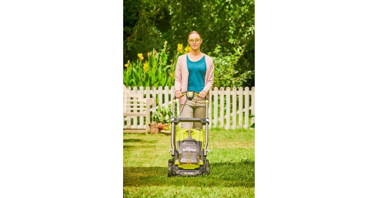Ryobi ONE+ Brushless Akku-Rasenmäher RY18LMX40A-0, 18Volt(grün/schwarz, ohne Akku und Ladegerät)