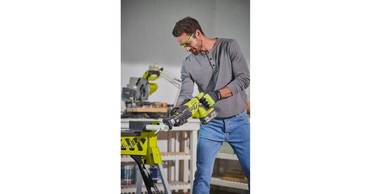 Ryobi ONE+ Brushless Akku-Säbelsäge R18RS7-0, 18Volt(grün/schwarz, ohne Akku und Ladegerät)